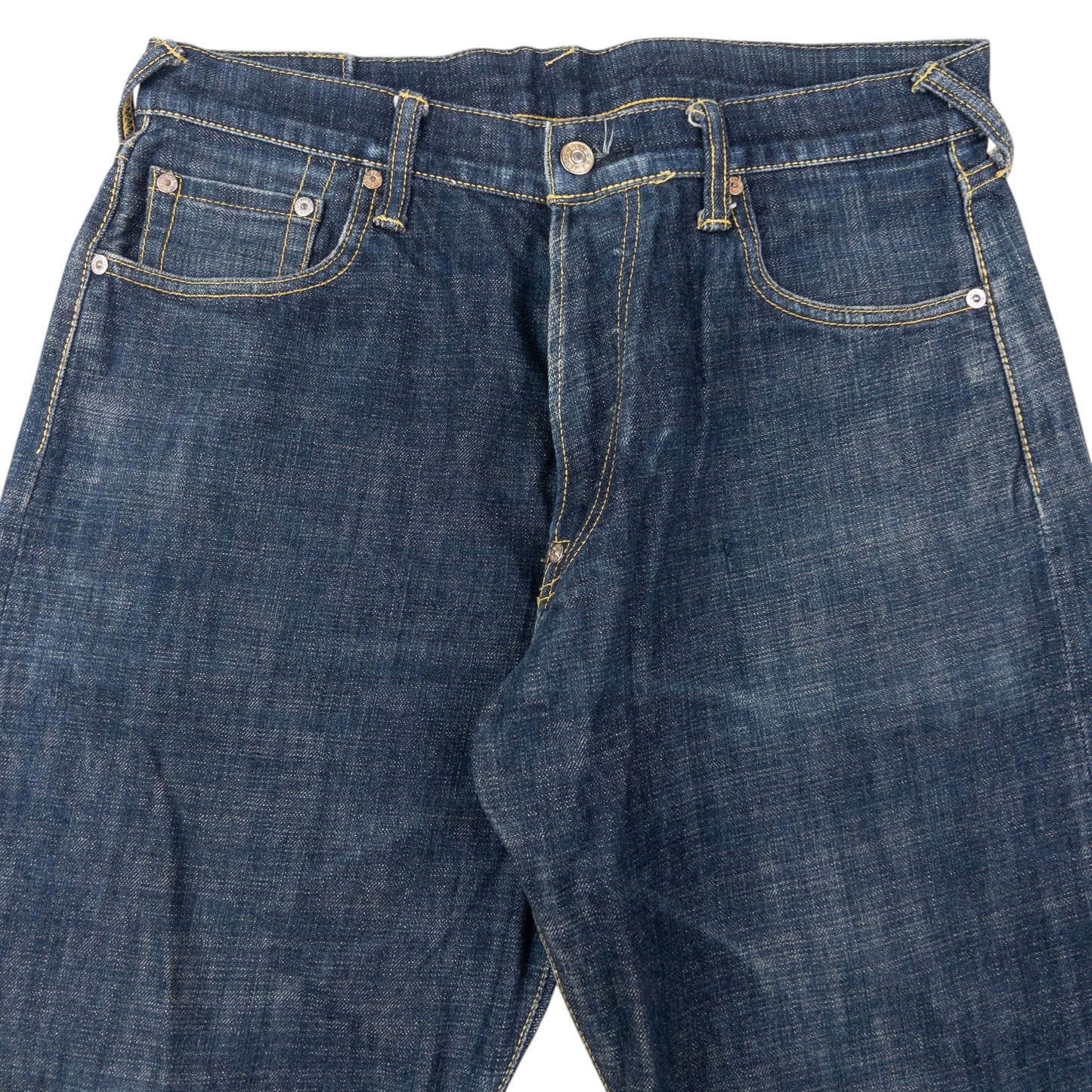 Vintage 2000s Evisu Painted Daicock Japanese Denim Jeans Size W32