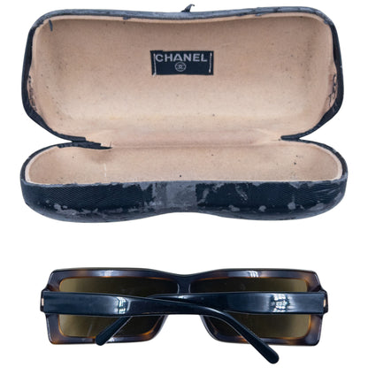 Vintage Chanel Layered Tortoise Shell Sunglasses