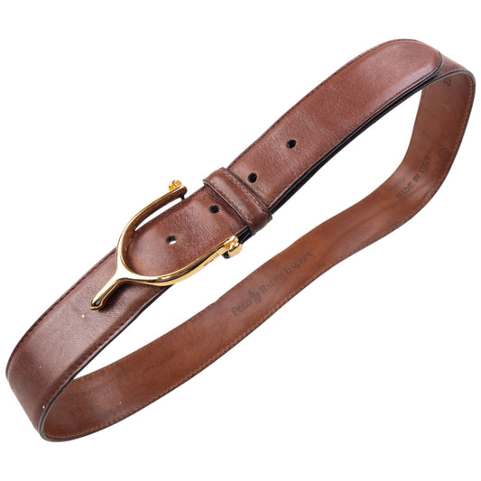 Vintage 2000s Polo Sport Ralph Lauren Horse Spur Leather Belt Size S