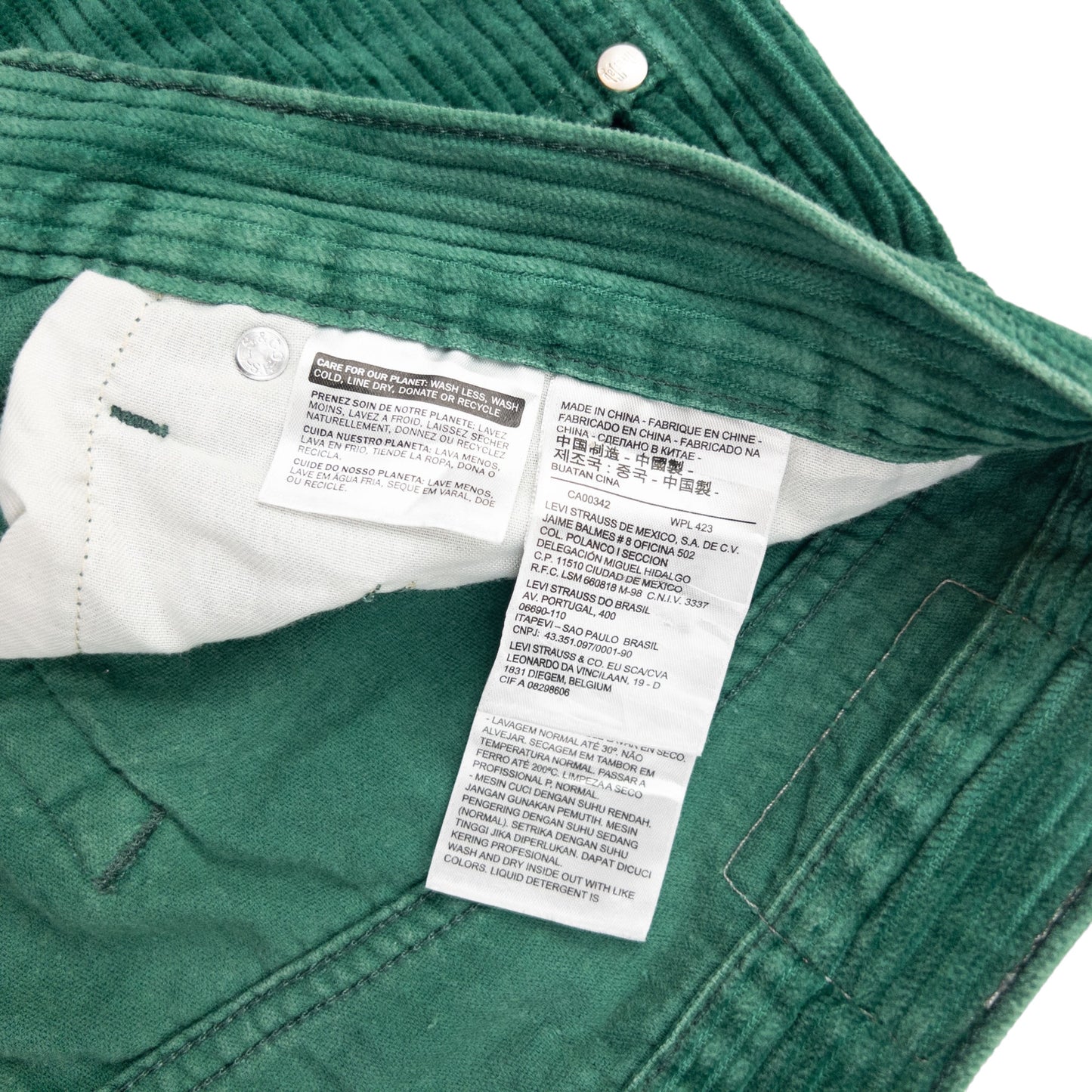 Vintage Levi's Silver Tab Baggy Corduroy Trousers Size W32
