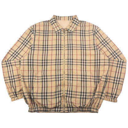 Vintage Burberry Nova Check Reversible Zip Up Jacket Size L
