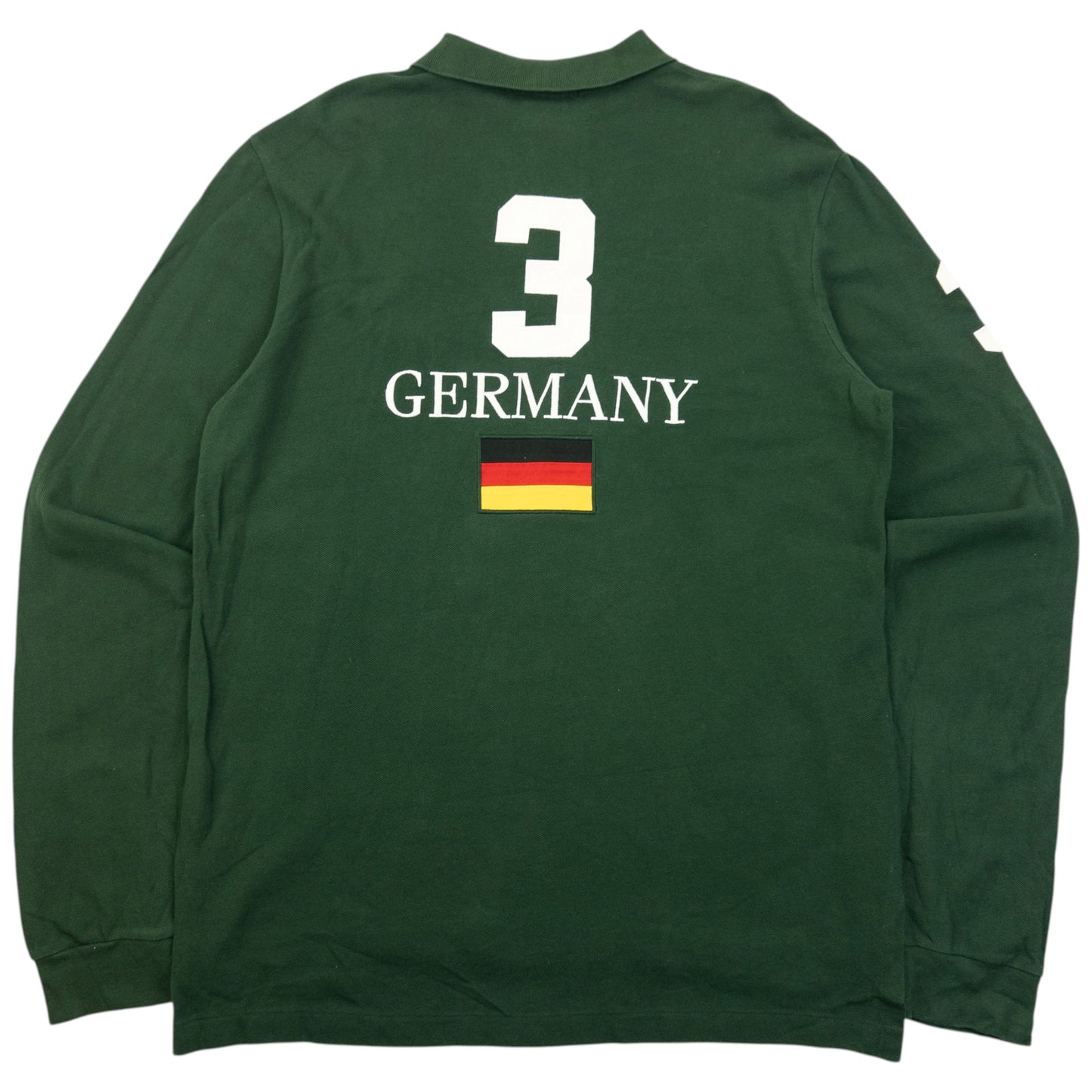 Vintage 90s Polo Ralph Lauren Germany Long Sleeve Polo Shirt Size L