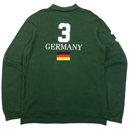 Vintage 90s Polo Ralph Lauren Germany Long Sleeve Polo Shirt Size L