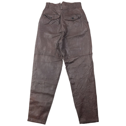 Vintage 90s Hai Sporting Gear By Issey Miyake Leather Trousers Size W24