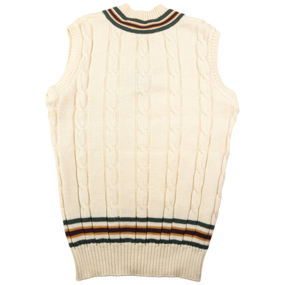 Vintage Burberry Wool Cable Knit Sweater Vest Size M
