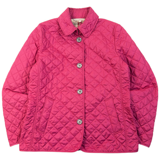 Vintage Burberry Brit Nova Check Lined Quilted Jacket Womens Size L