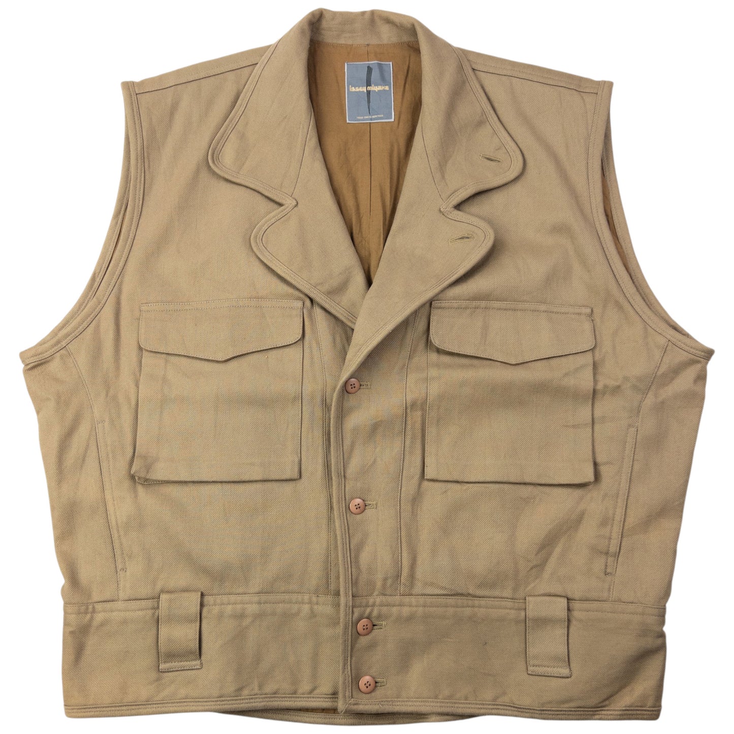 Vintage 80s Issey Miyake Button Up Gilet Vest Size L