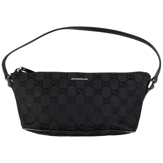 Vintage Gucci Pochette Monogram Mini Baguette Shoulder Bag