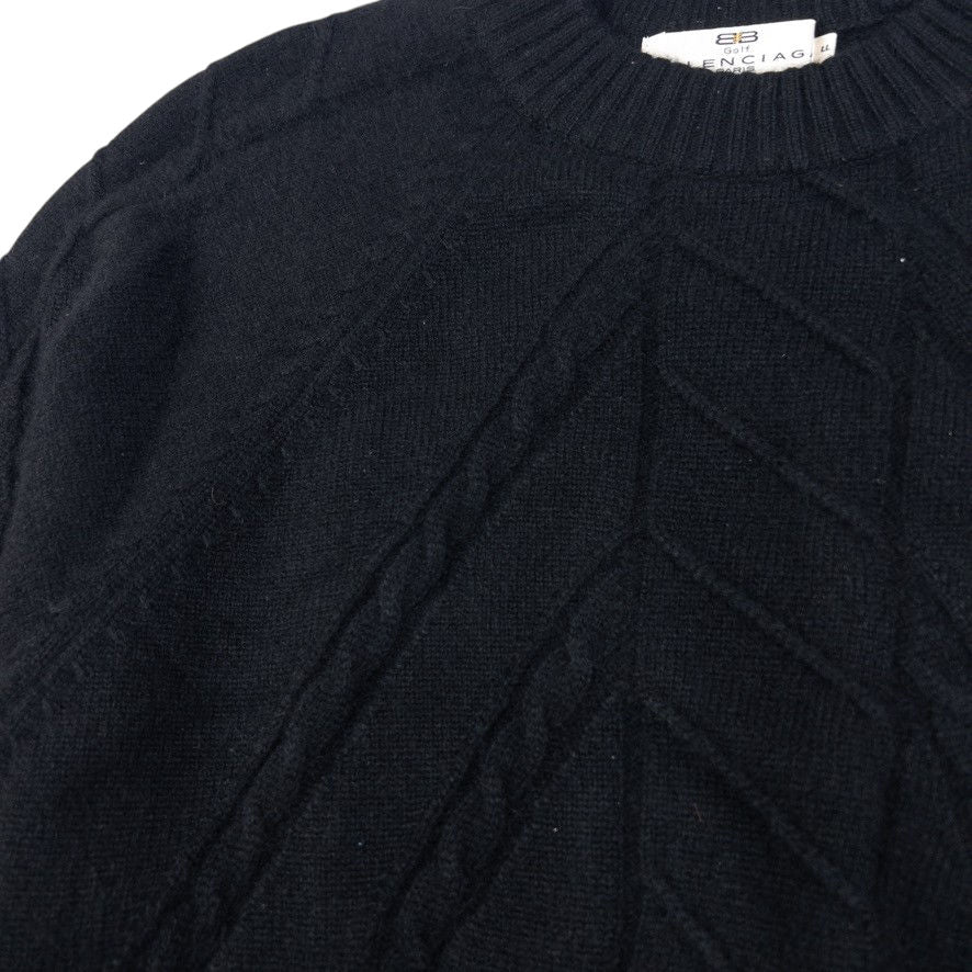 Vintage Balenciaga Golf Knitted Wool Jumper Size S
