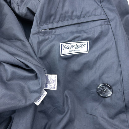 Vintage YSL Yves Saint Laurent Trench Coat Jacket Size XL