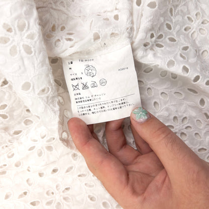 Vintage Comme Des Garçons Tricot Lace Flounce Shirt Womens Size S