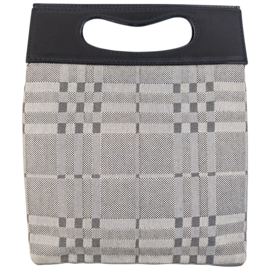 Vintage 2000s Burberry Nova Check Handbag in grey