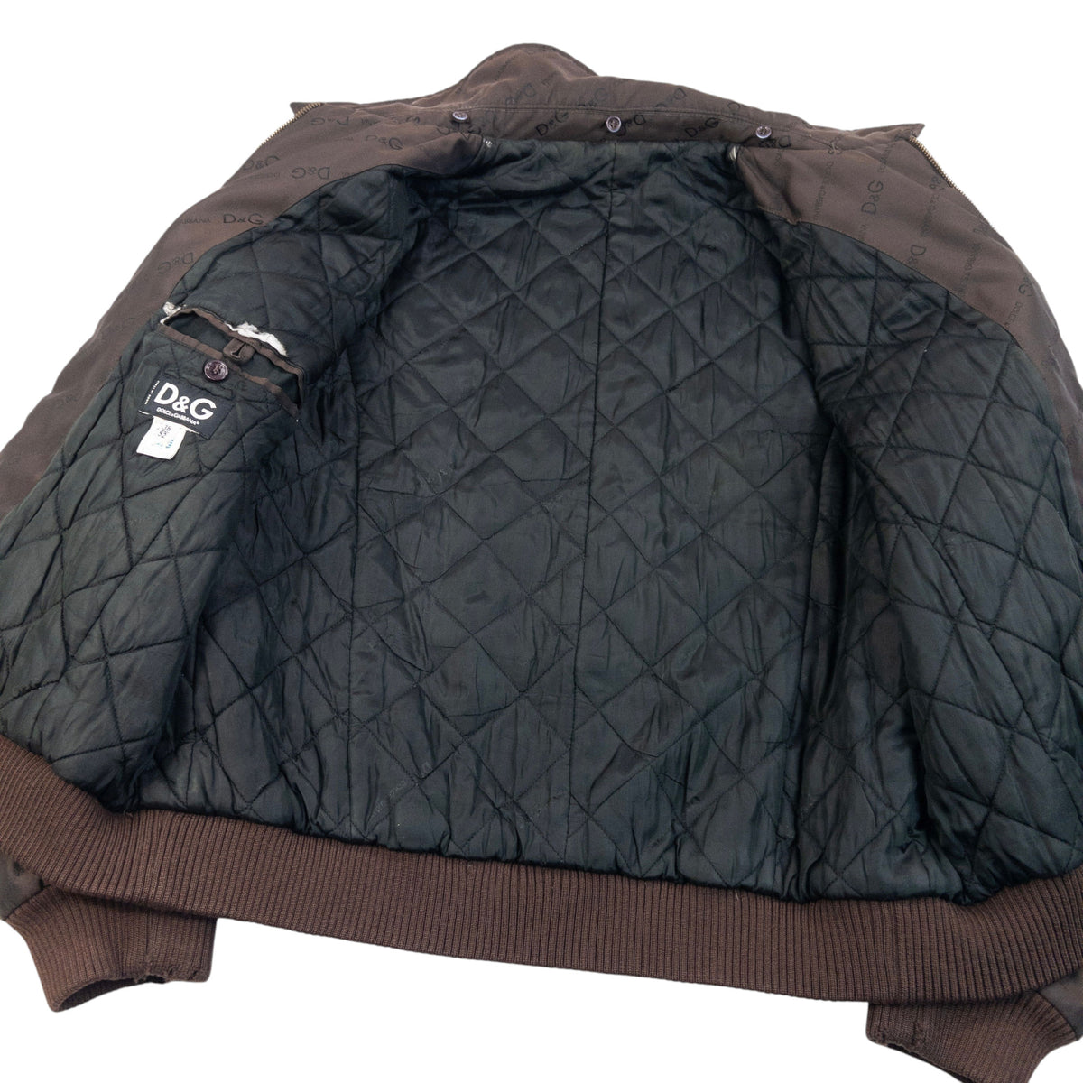 Vintage 2000s Dolce & Gabbana Monogram Padded Jacket Size M