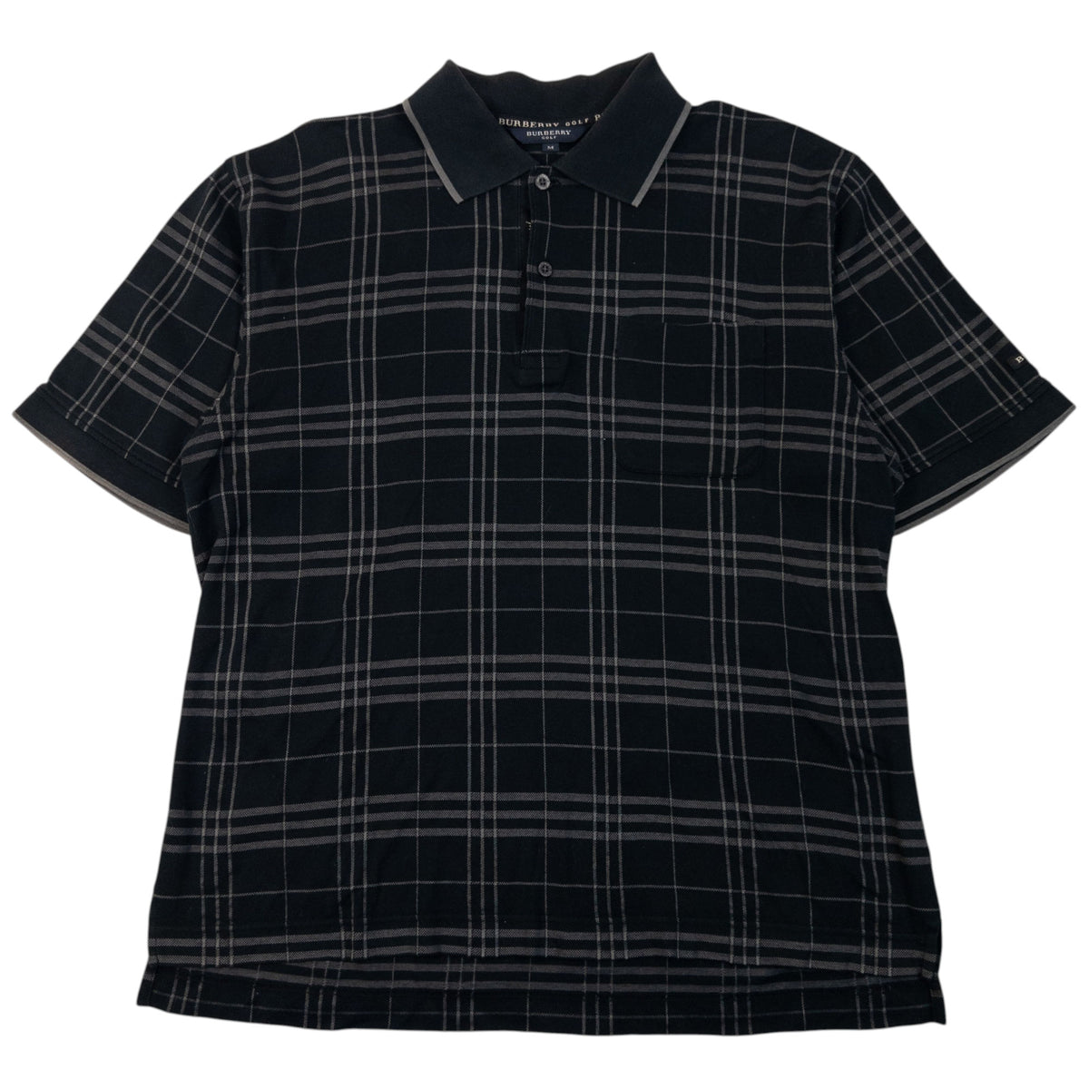 Vintage 2000s Burberry Golf Nova Check Polo Shirt Womens Size M