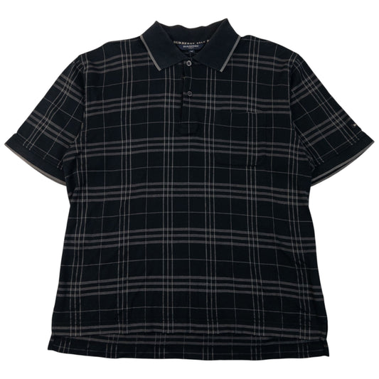 Vintage 2000s Burberry Golf Nova Check Polo Shirt Womens Size M