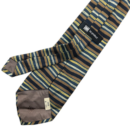 Vintage 90s Issey Miyake Striped Silk Tie