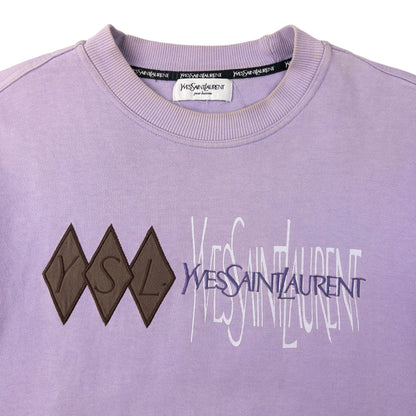 Vintage YSL Yves Saint Laurent Embroidered Sweatshirt Size S