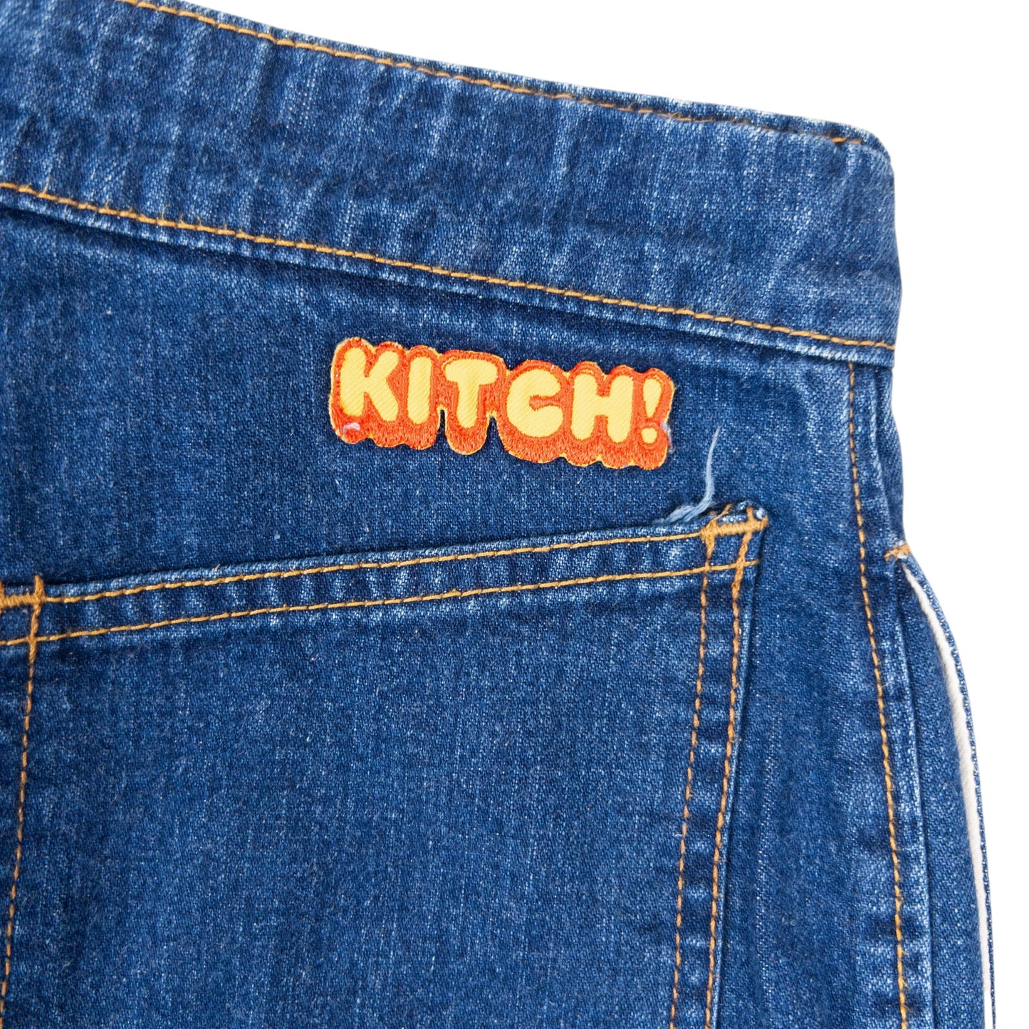Vintage 90s Hysteric Glamour KITCH! Flared Denim Jeans Womens Size W25