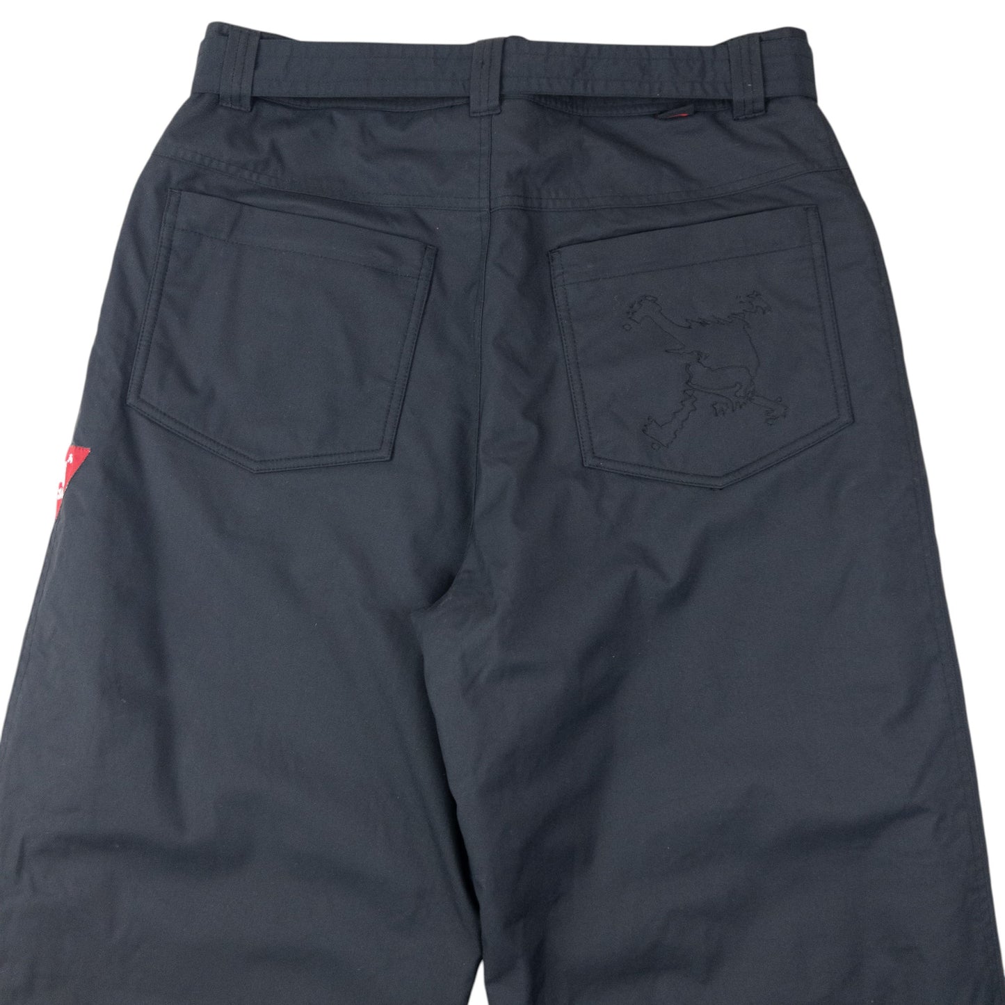 Vintage 90s Oakley Belt Waist Snowboarding Trousers Size L