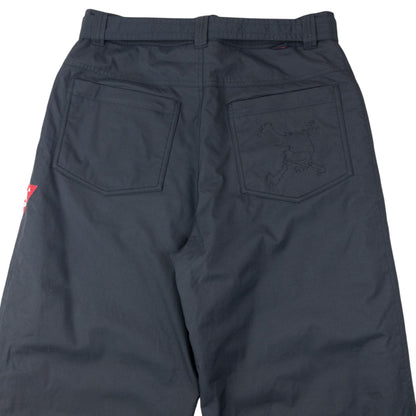 Vintage 90s Oakley Belt Waist Snowboarding Trousers Size L