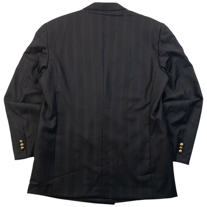 Vintage 90s Gianni Versace Couture Striped Blazer Jacket Size XL
