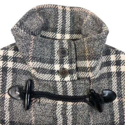 Vintage 2000s Burberry Nova Check Wool Duffle Jacket Womens Size M