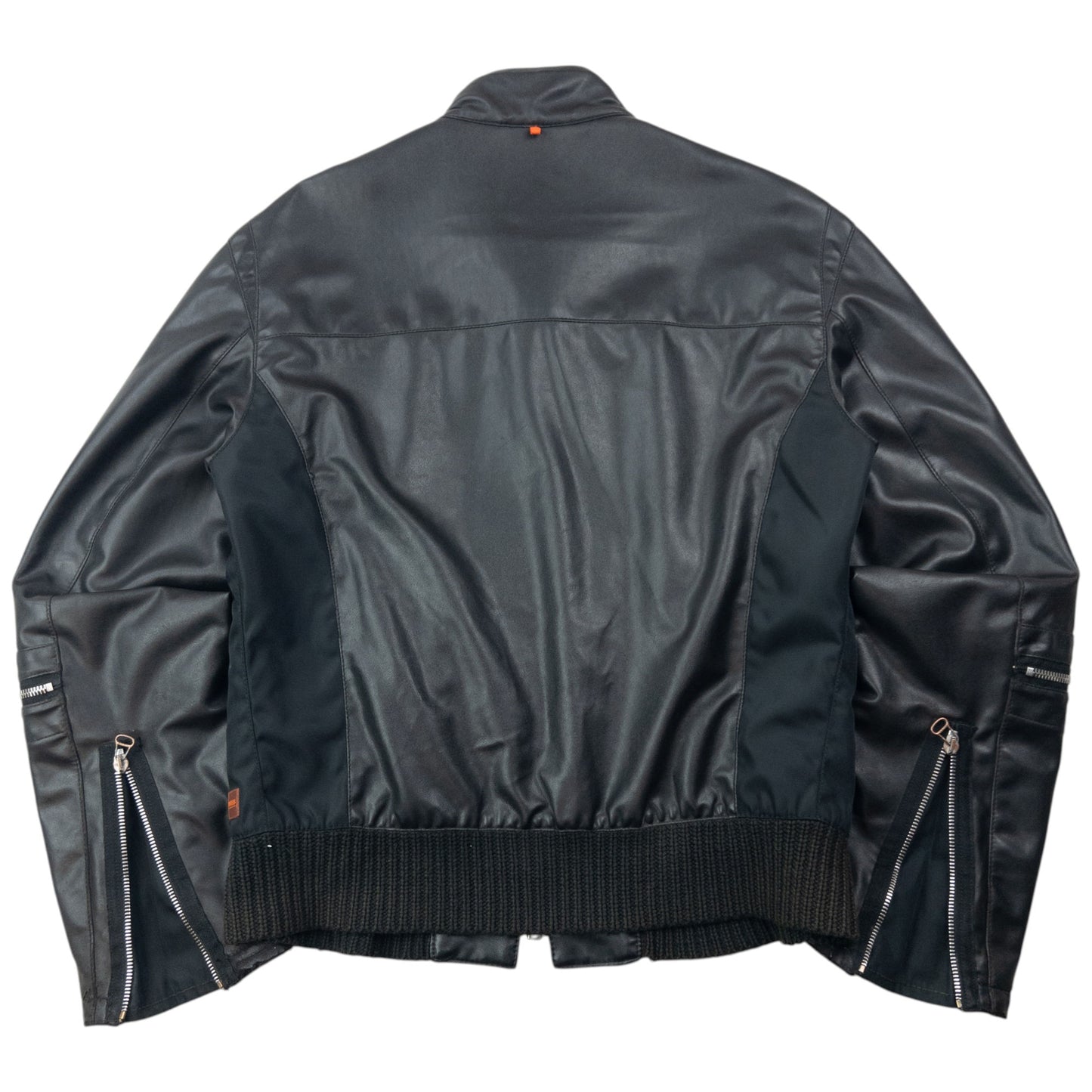 Vintage 2000s Hugo Boss Galaxy Lined Leather Jacket Size S