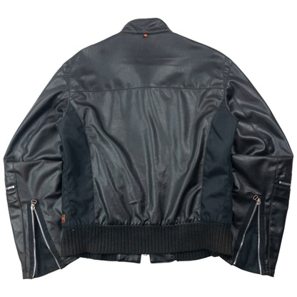 Vintage 2000s Hugo Boss Galaxy Lined Leather Jacket Size S