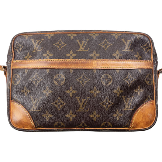 Vintage 90s Louis Vuitton Trocadero Monogram Leather Crossbody Bag