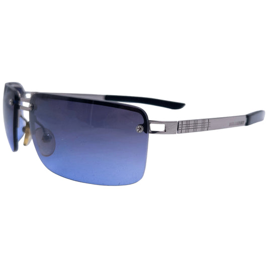 Vintage Burberry Nova Check Rimless Sunglasses