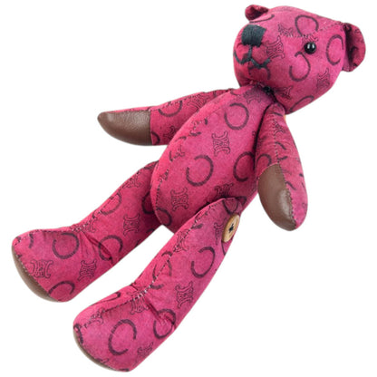 Vintage 90s Celine Monogram Teddy Bear & Embroidered Flannel