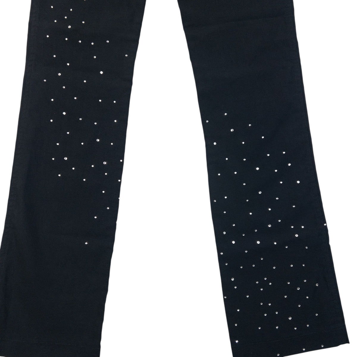 Vintage 90s Moschino Jeans Diamanté Trousers in black, photo 6