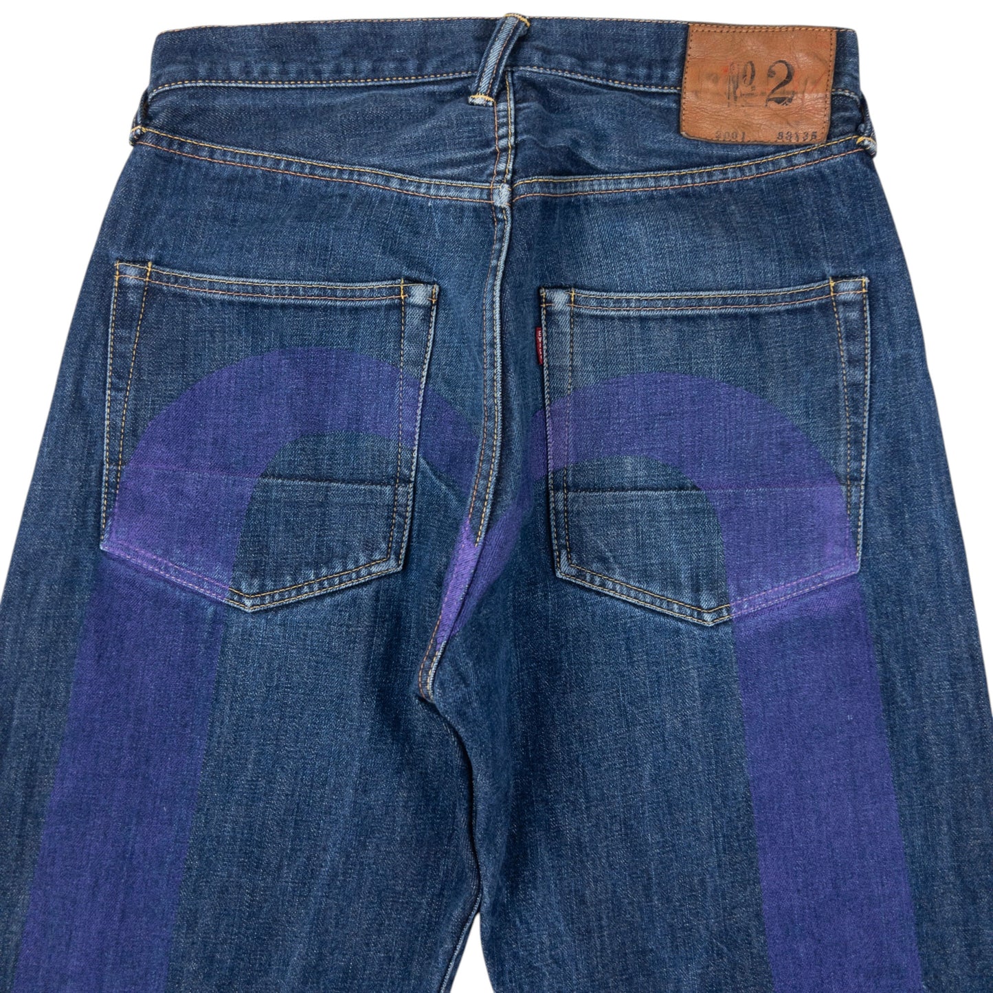 Vintage 90s Evisu Painted Daicock Japanese Denim Jeans Size W31