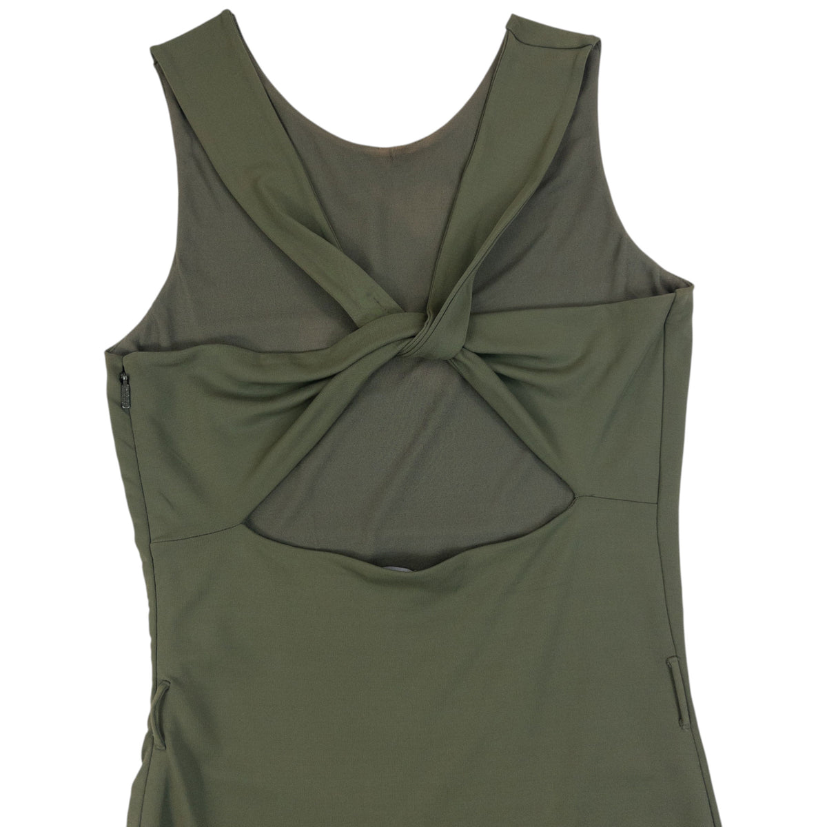 Vintage 2000s Gucci Twist-Back Dress in green, photo 4
