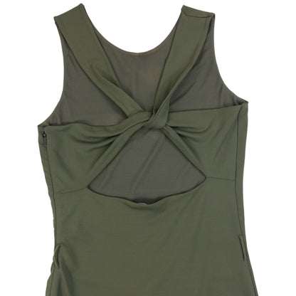 Vintage 2000s Gucci Twist-Back Dress in green, photo 4