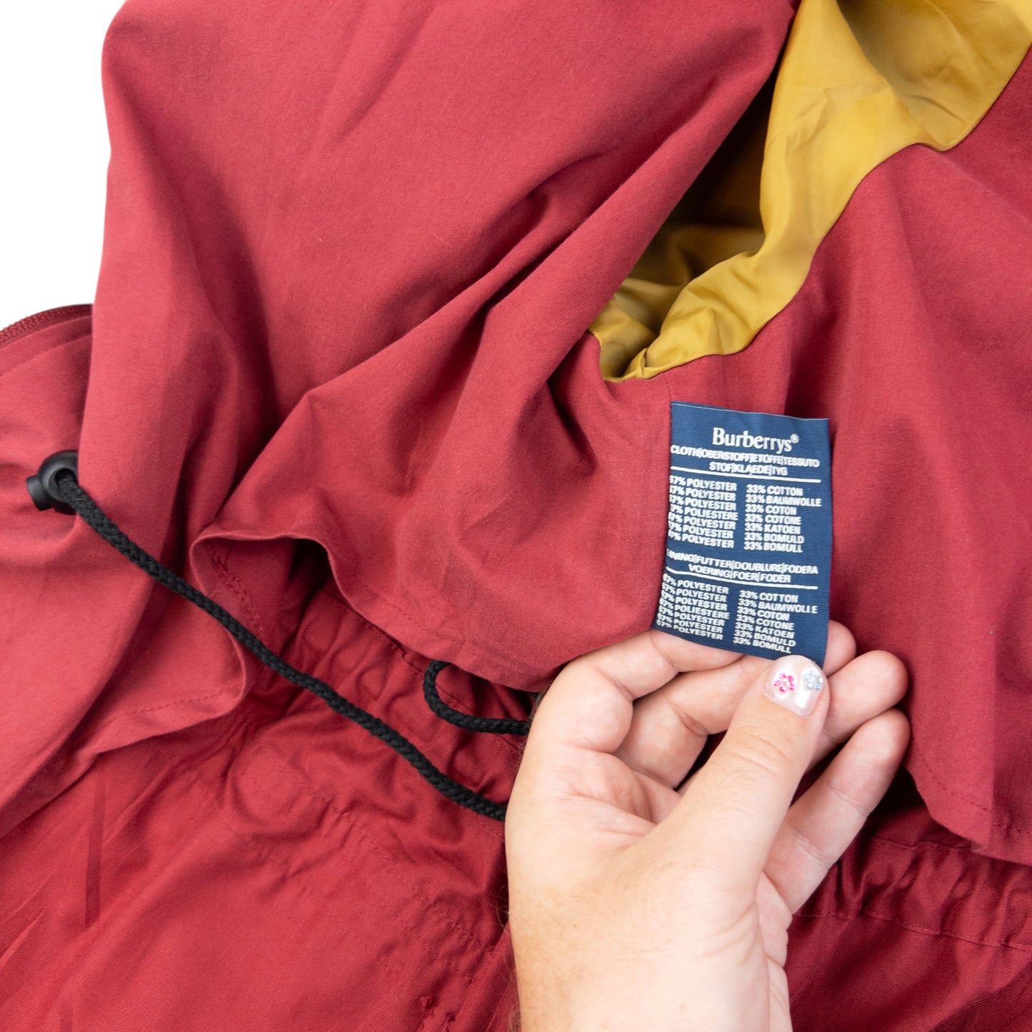 Vintage 90s Burberry Zip Up Cargo Jacket Size XL