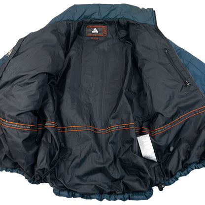 Vintage 2000s Nike ACG Quilted Zip Up Jacket in blue (nylon), photo 4