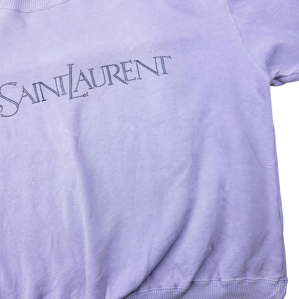 Vintage 80s YSL Yves Saint Laurent Embroidered Sweatshirt Size L