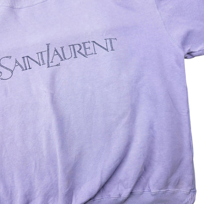 Vintage 80s YSL Yves Saint Laurent Embroidered Sweatshirt Size L