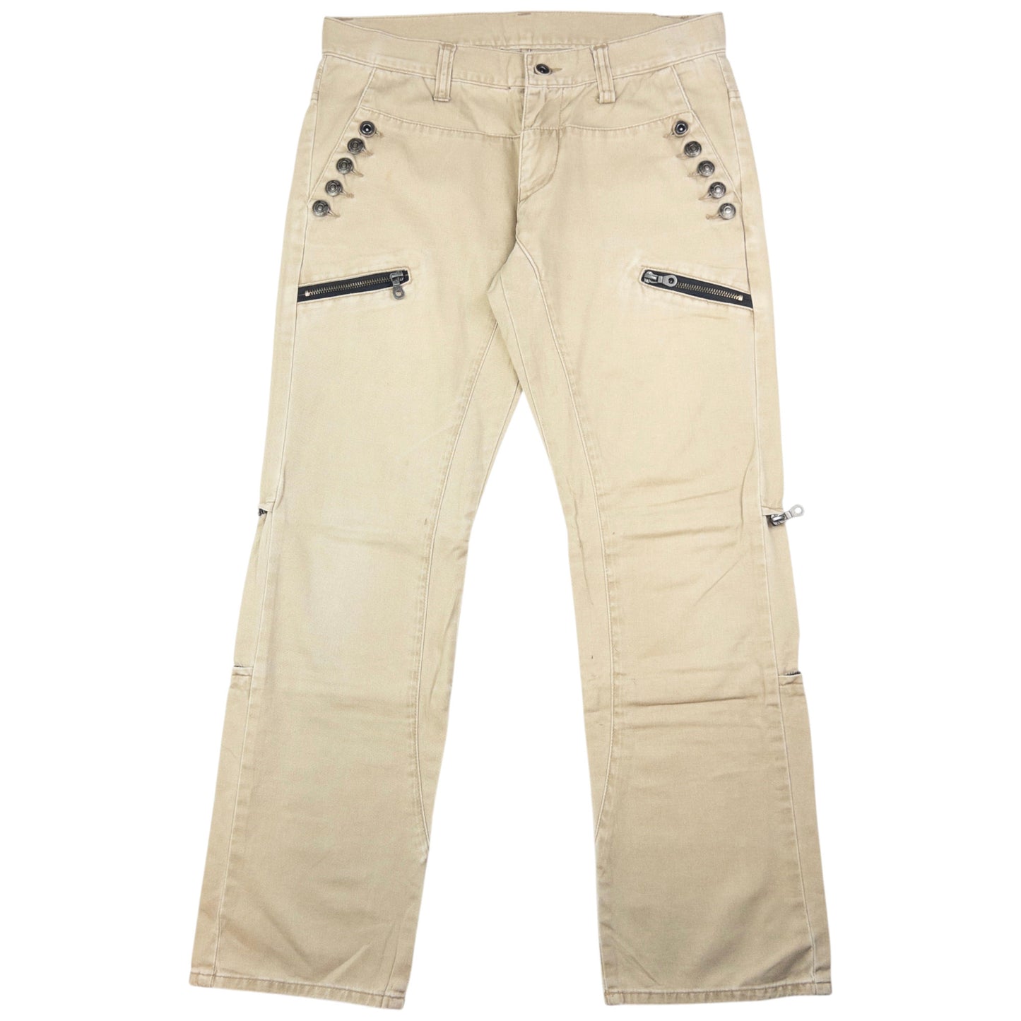 Vintage PPFM Zip Leg Trousers Size W32