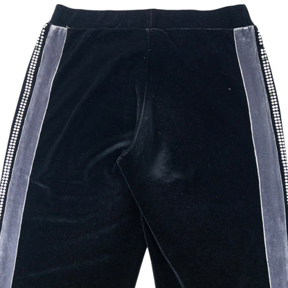 Vintage 2009 Dolce & Gabbana Velour Diamonte Tracksuit Bottoms Size L