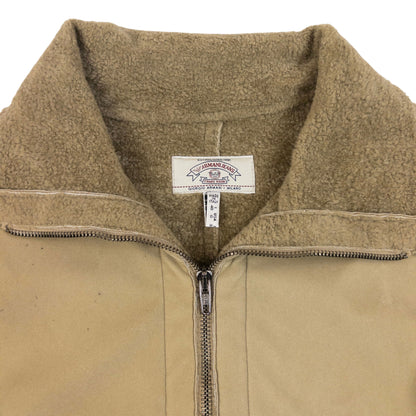 Vintage 90s Armani Jeans Fleece Lined Jacket in brown, photo 4