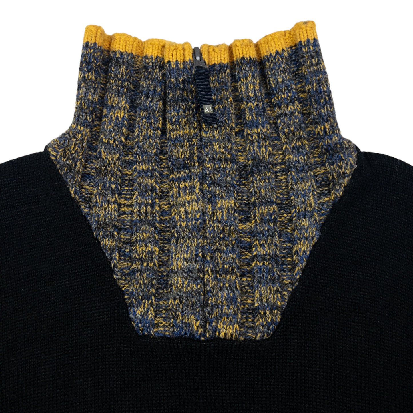 Vintage Armani Jeans Q Zip Knit Jumper Womens Size M