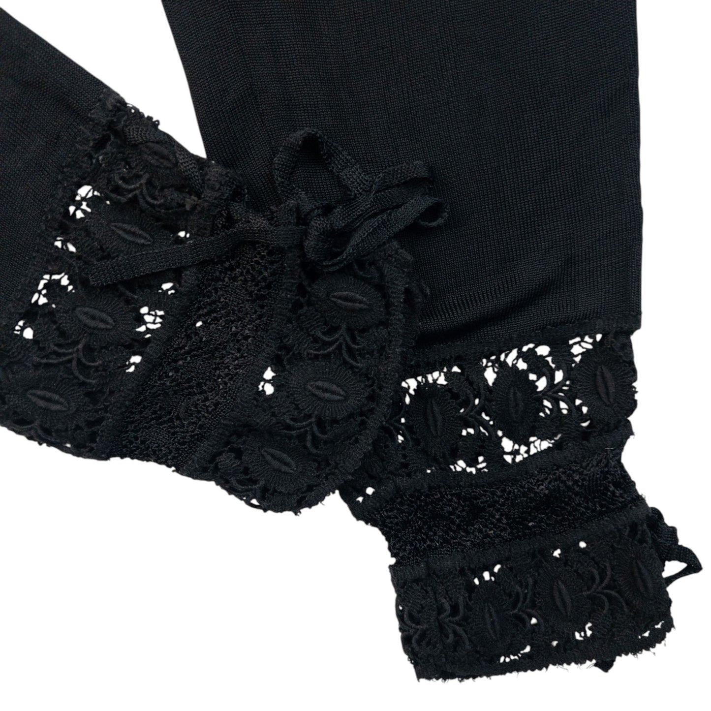 Vintage 90s Jean Paul Gaultier Femme Lace Cuff Trousers Womens Size W26