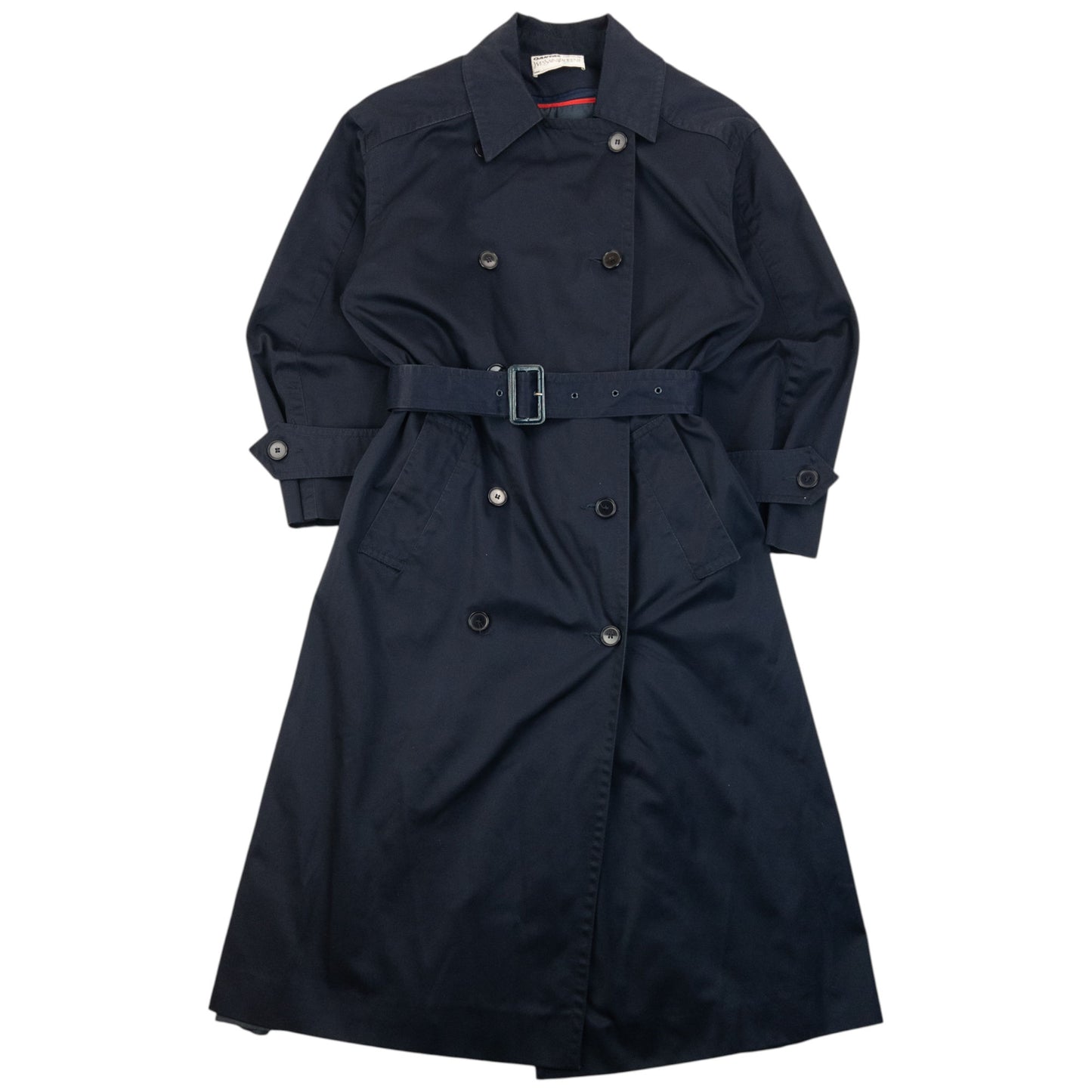 Vintage 80s YSL Yves Saint Laurent Belt Waist Trench Jacket Womens Size XL