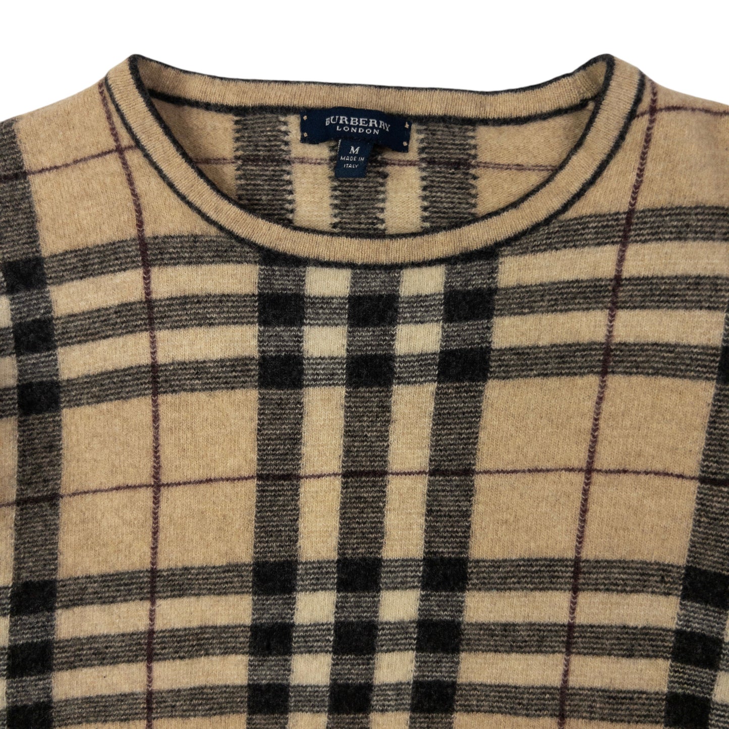 Vintage Burberry Nova Check Jumper Womens Size S