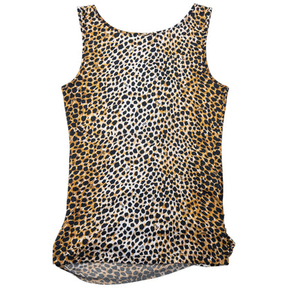 Vintage Dolce & Gabbana Ruched Leopard Print Top Womens Size M