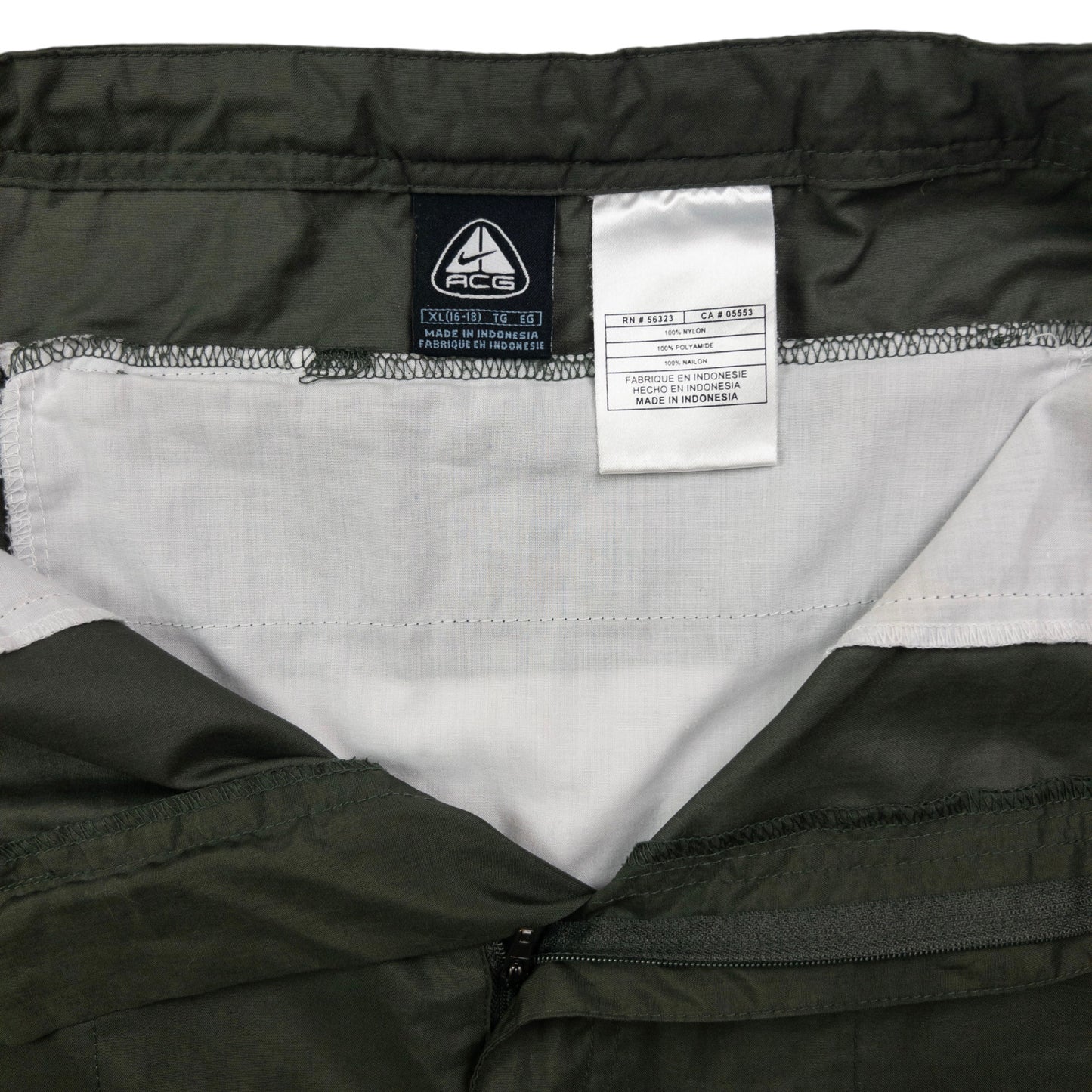 Vintage Nike ACG Zip Off Skirt Womens Size XL