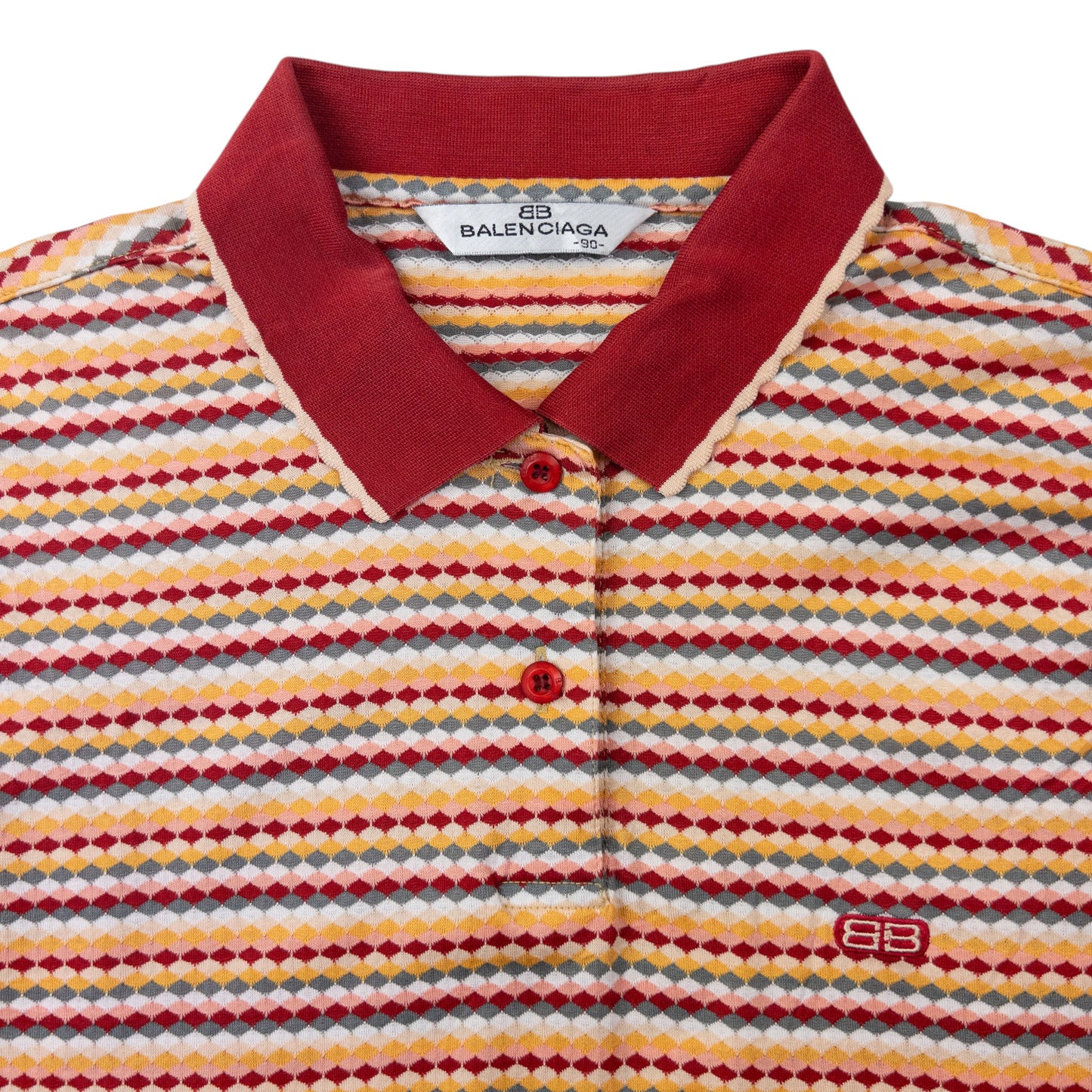 Vintage Balenciaga Long Sleeve Polo Shirt Womens Size S