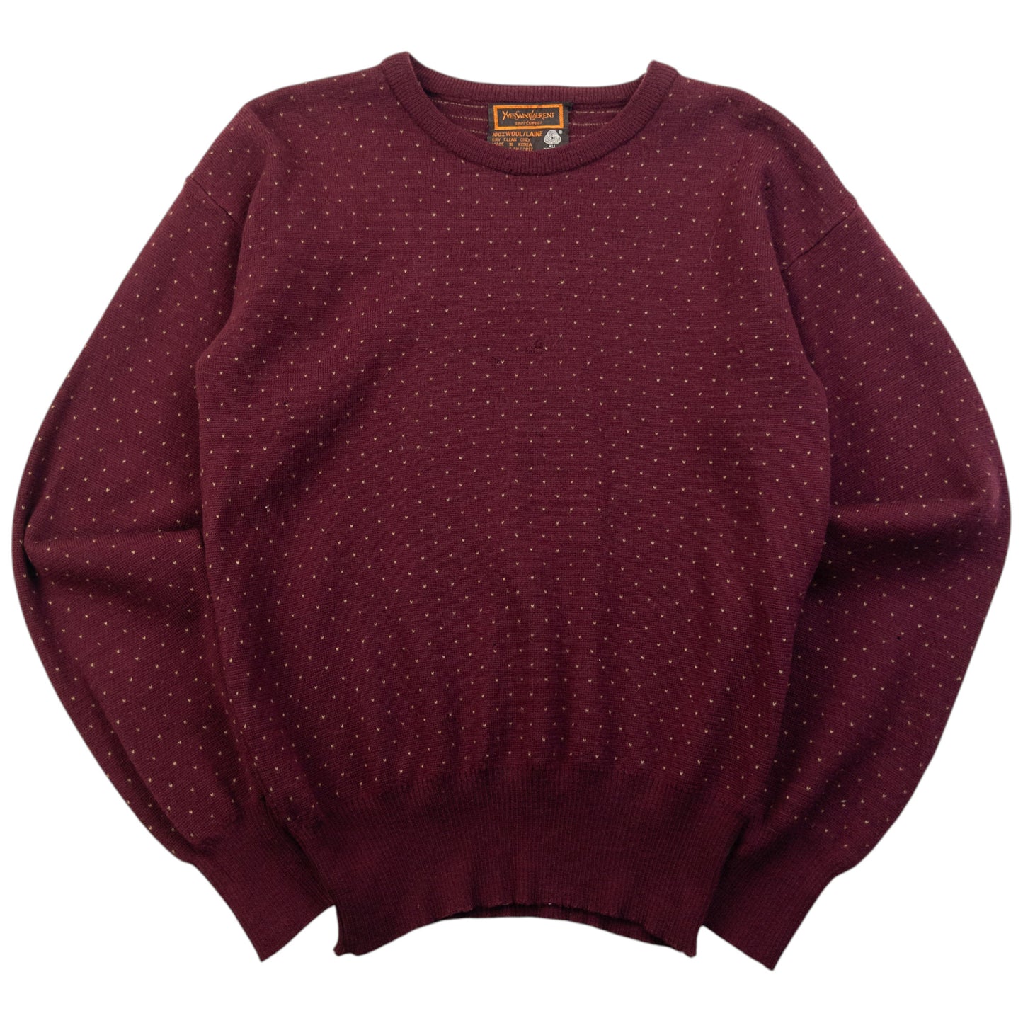Vintage 80s YSL Yves Saint Laurent Wool Jumper Womens Size S